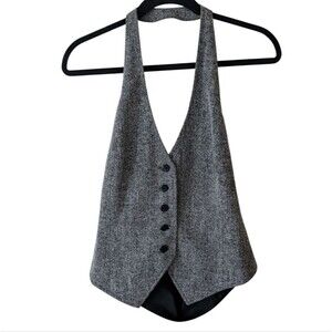 Newport News Halter Waistcoat Gray Best Size 12‎